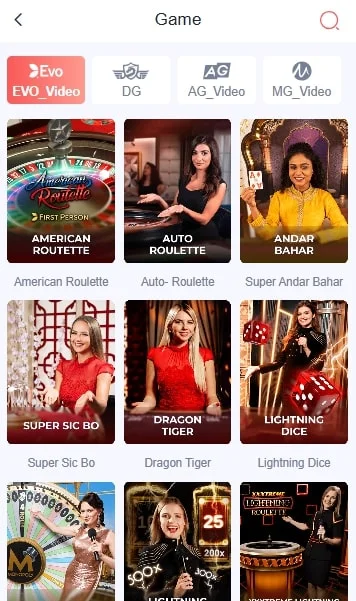 play casino games on Daman game